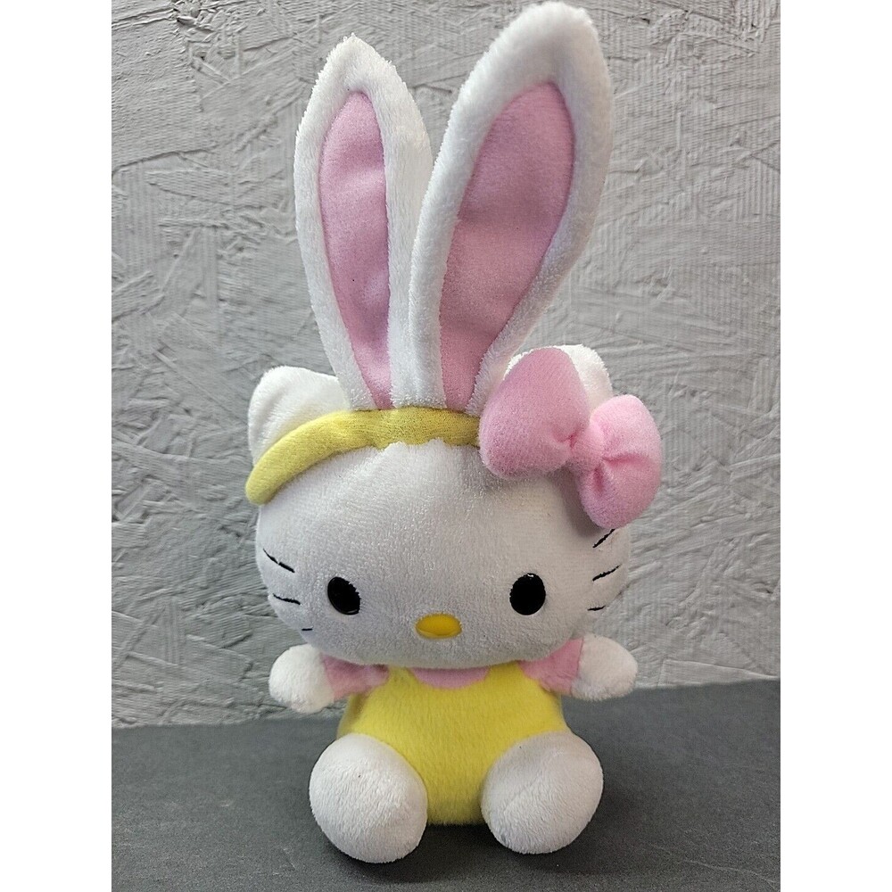 Ty Beanie Babies Hello Kitty Bunny Plush 8" Sanrio Easter Spring Rabbit Cute